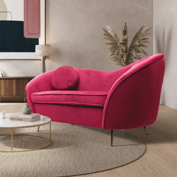 Dark on sale pink sofa